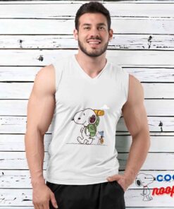 Comfortable Snoopy Hiking T Shirt 3