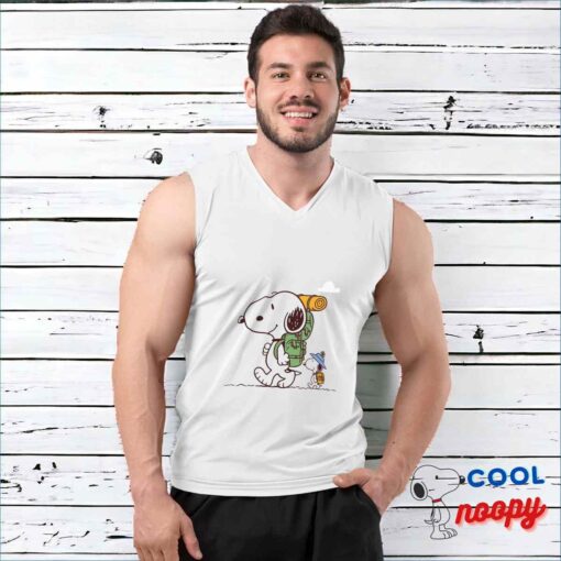 Comfortable Snoopy Hiking T Shirt 3