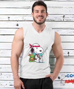Comfortable Snoopy Ninja Turtle T Shirt 3