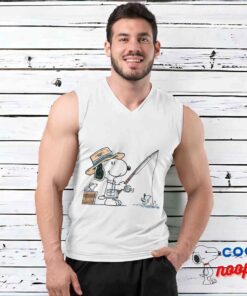 Cool Snoopy Fishing T Shirt 3