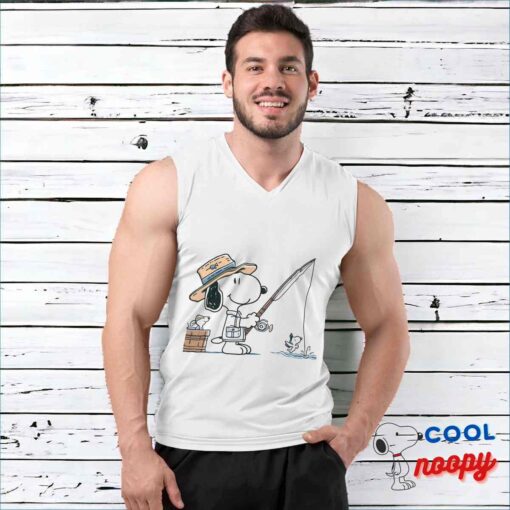 Cool Snoopy Fishing T Shirt 3