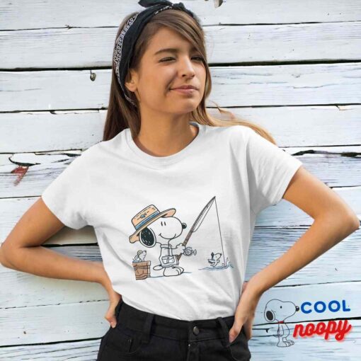 Cool Snoopy Fishing T Shirt 4