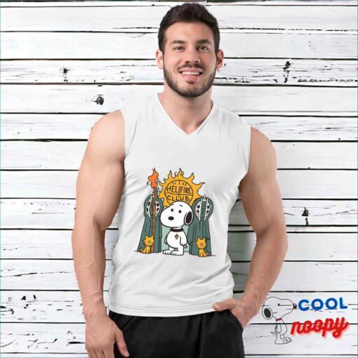 Cool Snoopy Hellfire Club T Shirt 3