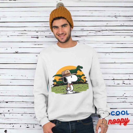 Cool Snoopy Jurassic Park T Shirt 1