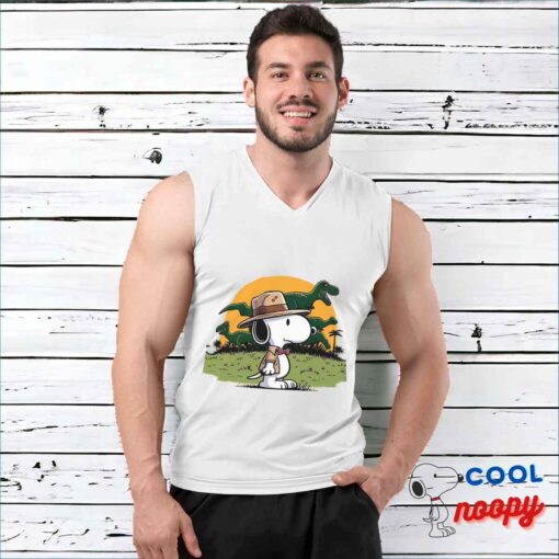 Cool Snoopy Jurassic Park T Shirt 3