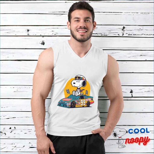 Cool Snoopy Nascar T Shirt 3