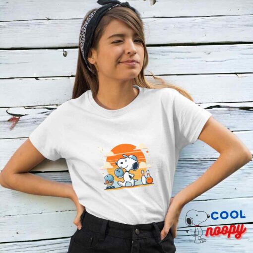 Creative Snoopy Bowling T Shirt 4