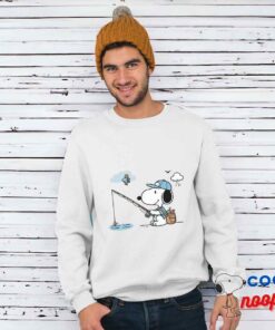 Creative Snoopy Fishing T Shirt 1