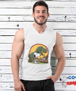 Creative Snoopy Jurassic Park T Shirt 3