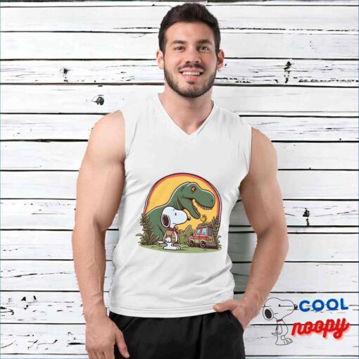 Creative Snoopy Jurassic Park T Shirt 3