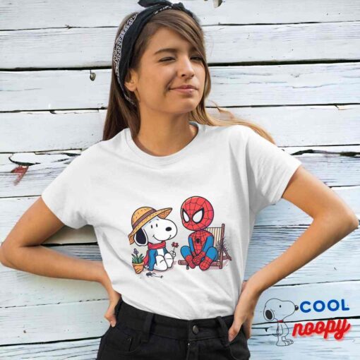 Creative Snoopy Spiderman T Shirt 4