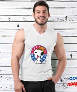 Creative Snoopy Texas Rangers Logo T Shirt 3