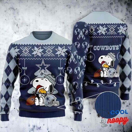 Dallas Cowboys Sweater Peanuts Snoopy Christmas Ugly Christmas Sweater 1