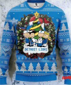 Detroit Lions Snoopy Dog Christmas Ugly Sweater Christmas Gift Ideas 1