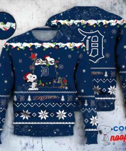 Detroit Tigers Snoopy Mlb Ugly Christmas Sweater 1