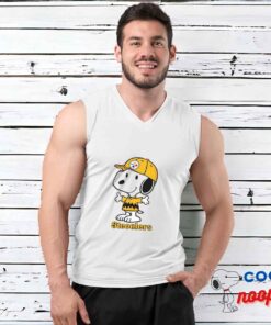 Discount Snoopy Pittsburgh Steelers Logo T Shirt 3