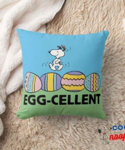 Egg Cellent Snoopy Easter Throw Pillow 8