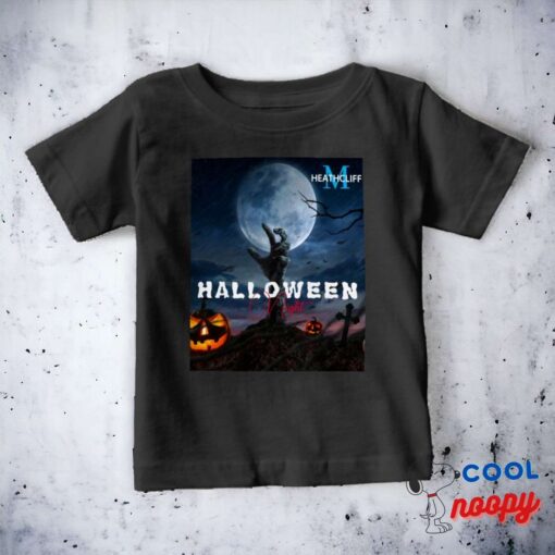 Elegant Custom Monogram Halloween Night Pumpkin Baby T Shirt 8
