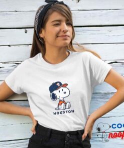 Excellent Snoopy Houston Astros Logo T Shirt 4