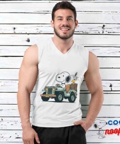 Excellent Snoopy Jeep T Shirt 3