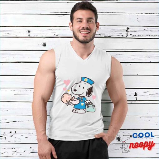 Excellent Snoopy Nursing T Shirt 3