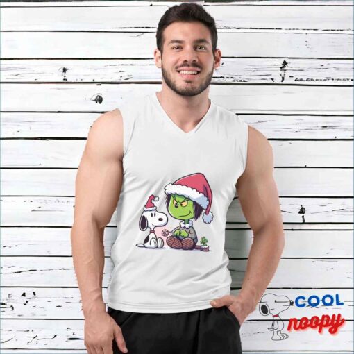 Exciting Snoopy Grinch Movie T Shirt 3