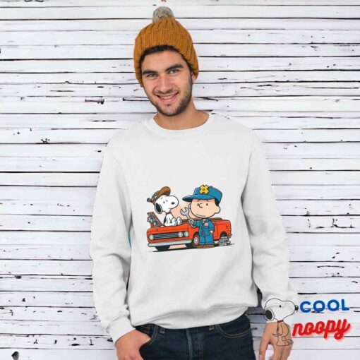 Exciting Snoopy Mechanic T Shirt 1