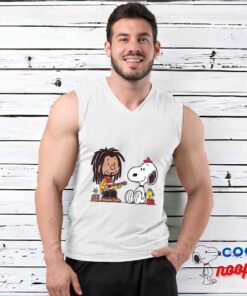 Exclusive Snoopy Bob Marley T Shirt 3