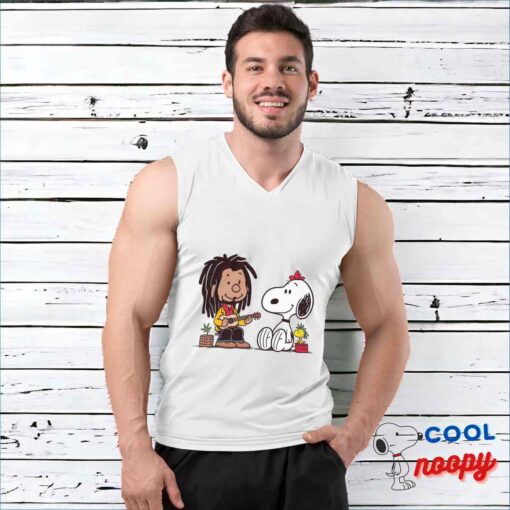 Exclusive Snoopy Bob Marley T Shirt 3