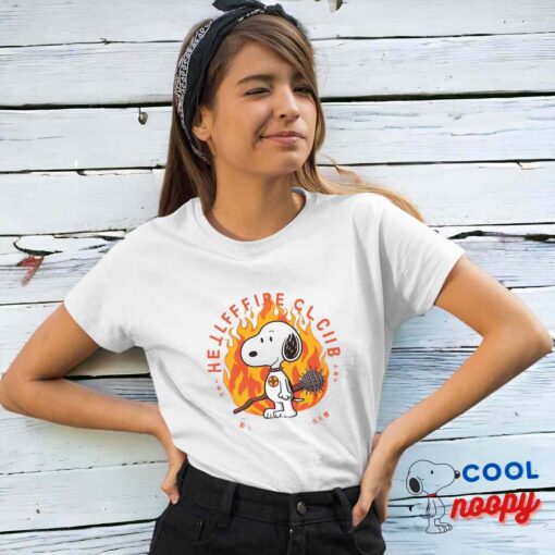 Exclusive Snoopy Hellfire Club T Shirt 4