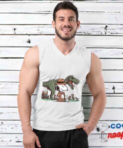 Exclusive Snoopy Jurassic Park T Shirt 3