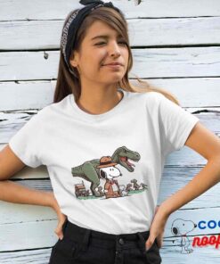 Exclusive Snoopy Jurassic Park T Shirt 4