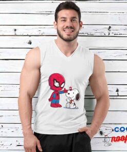 Exquisite Snoopy Spiderman T Shirt 3