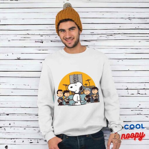 Fascinating Snoopy Joy Division Rock Band T Shirt 1