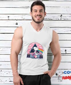 Fascinating Snoopy Pink Floyd Rock Band T Shirt 3