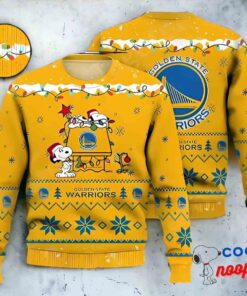 Golden State Warriors Woodstock Snoopy Nba Ugly Christmas Sweater 1
