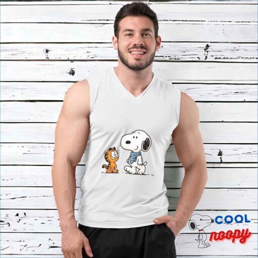 Gorgeous Snoopy Garfield T Shirt 3