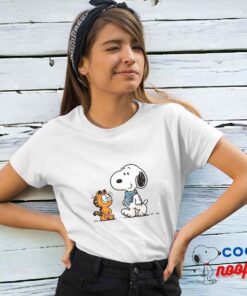 Gorgeous Snoopy Garfield T Shirt 4