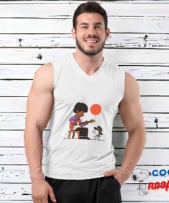 Gorgeous Snoopy Jimi Hendrix T Shirt 3