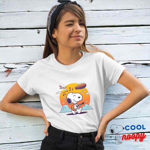 Gorgeous Snoopy Led Zeppelin T Shirt 4