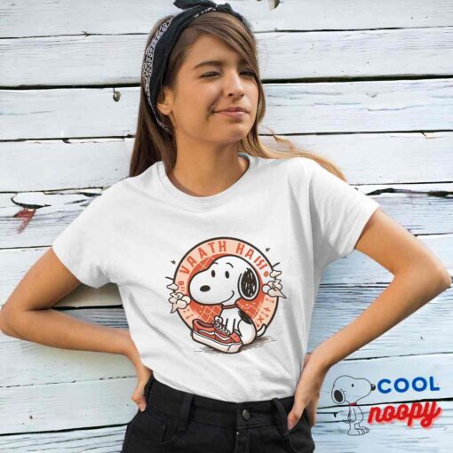 Gorgeous Snoopy Vans Logo T Shirt 4