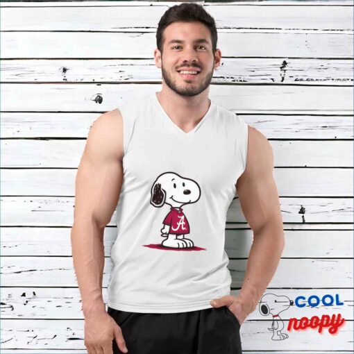 Greatest Snoopy Alabama Crimson Tide Logo T Shirt 3