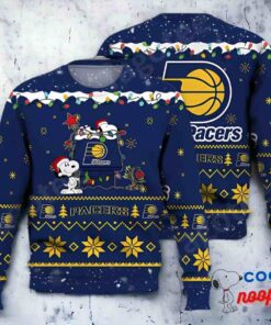 Indiana Pacers Snoopy Nba Ugly Christmas Sweater 1