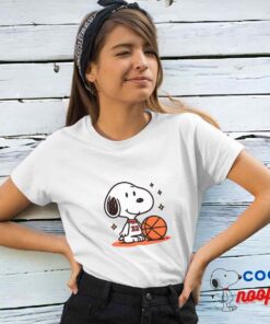 Inexpensive Snoopy Basketball T Shirt 4