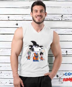 Inexpensive Snoopy Dragon Ball Z T Shirt 3