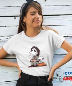 Inexpensive Snoopy Michael Myers T Shirt 4
