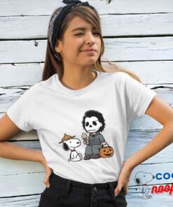 Inspiring Snoopy Michael Myers T Shirt 4