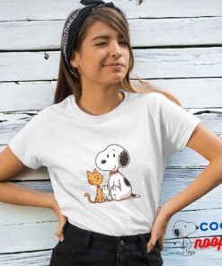 Irresistible Snoopy Cat T Shirt 4