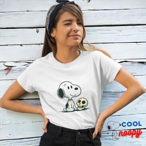 Irresistible Snoopy Skull T Shirt 4