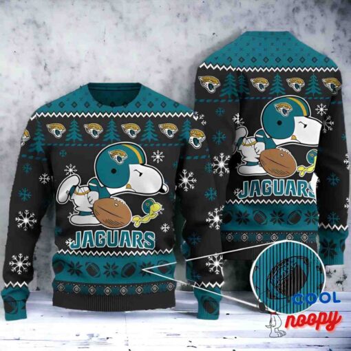 Jacksonville Jaguars Snoopy Nfl Christmas Ugly Sweater Gift 1